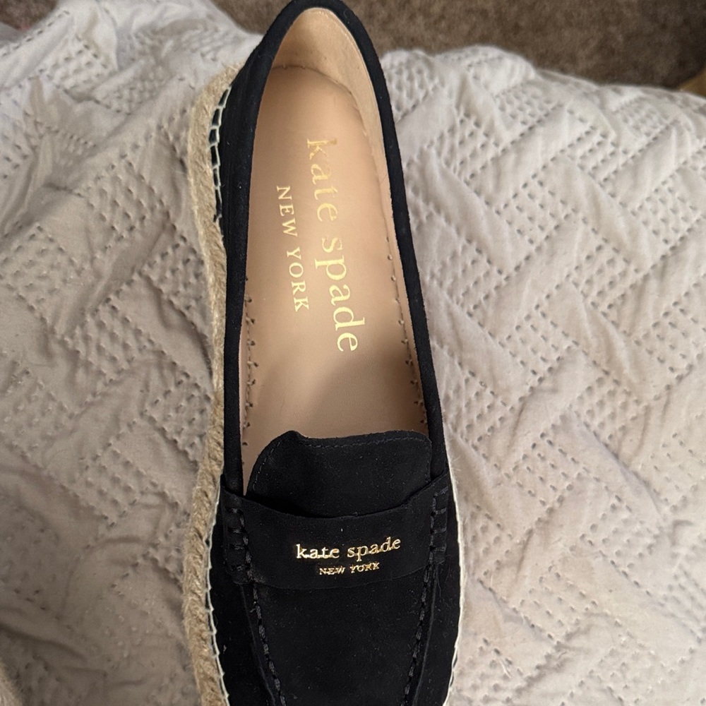 kate spade Black Espadrille Loafers - Picture 4 of 4